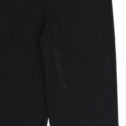 Womens UK Size 12 Preworn Regular Fit  Black Trousers