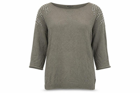Warehouse Womens Green   Pullover Jumper Size S