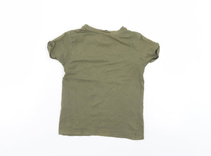 George Boys Green   Basic T-Shirt Size 5-6 Years