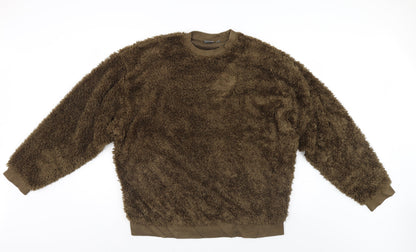 Additional front view of ASOS women’s brown jumper, size L