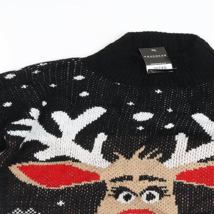 Lulua Womens Beige   Pullover Jumper Size S  - Christmas