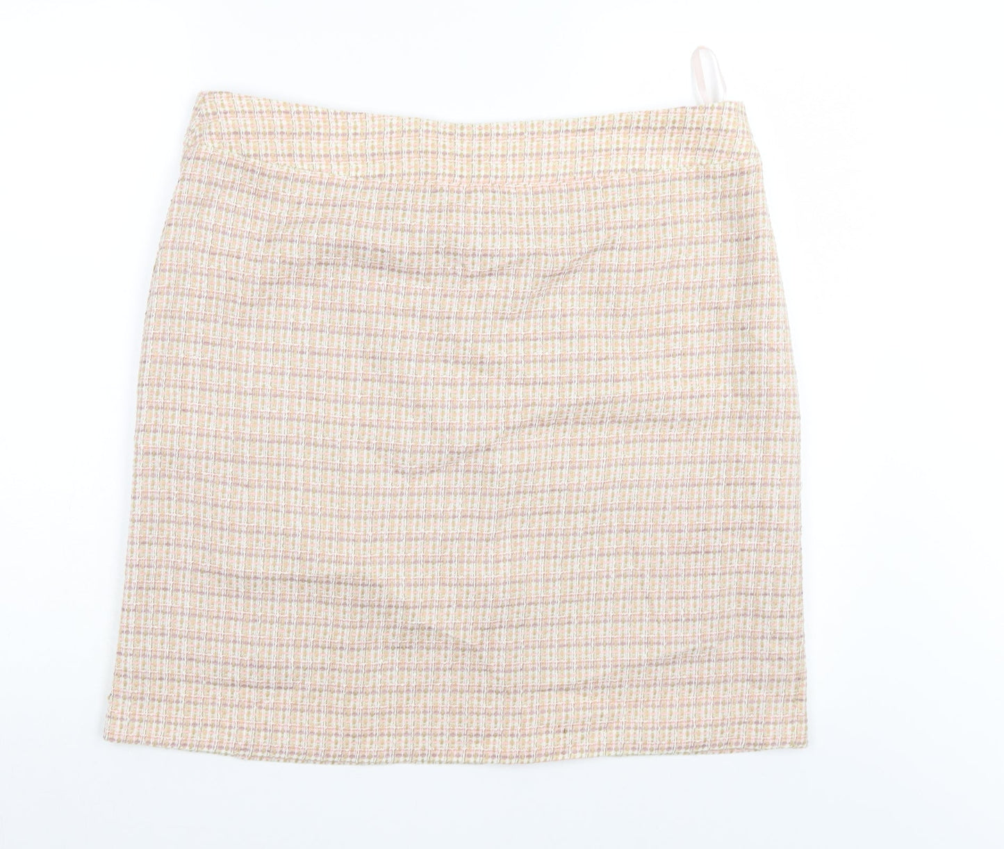 M7Co Womens Pink Check  Straight & Pencil Skirt Size 18