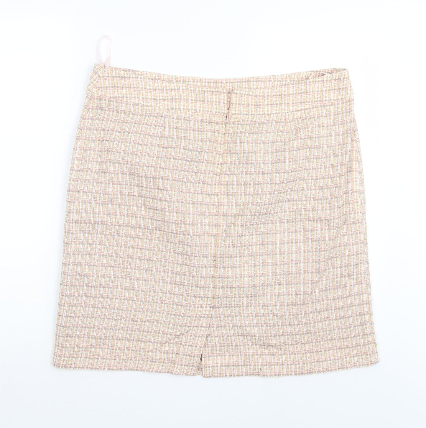 M7Co Womens Pink Check  Straight & Pencil Skirt Size 18