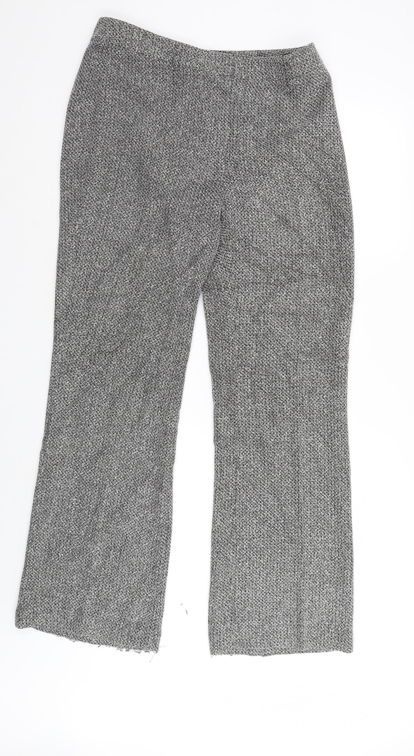 AMARANTO Womens Grey   Trousers  Size 12 L31 in