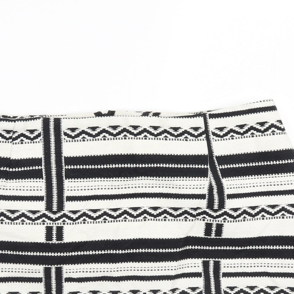 New Look Womens Multicoloured Geometric  A-Line Skirt Size 10