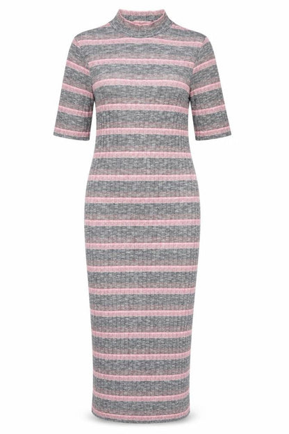 H&M Womens Multicoloured Striped  Pencil Dress  Size 6