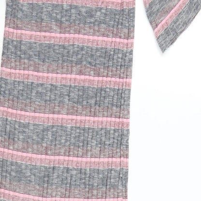 H&M Womens Multicoloured Striped  Pencil Dress  Size 6