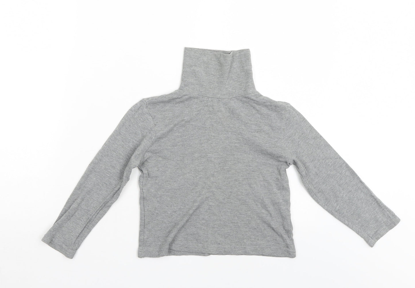 Preworn Girls Grey   Pullover Jumper Size 5-6 Years