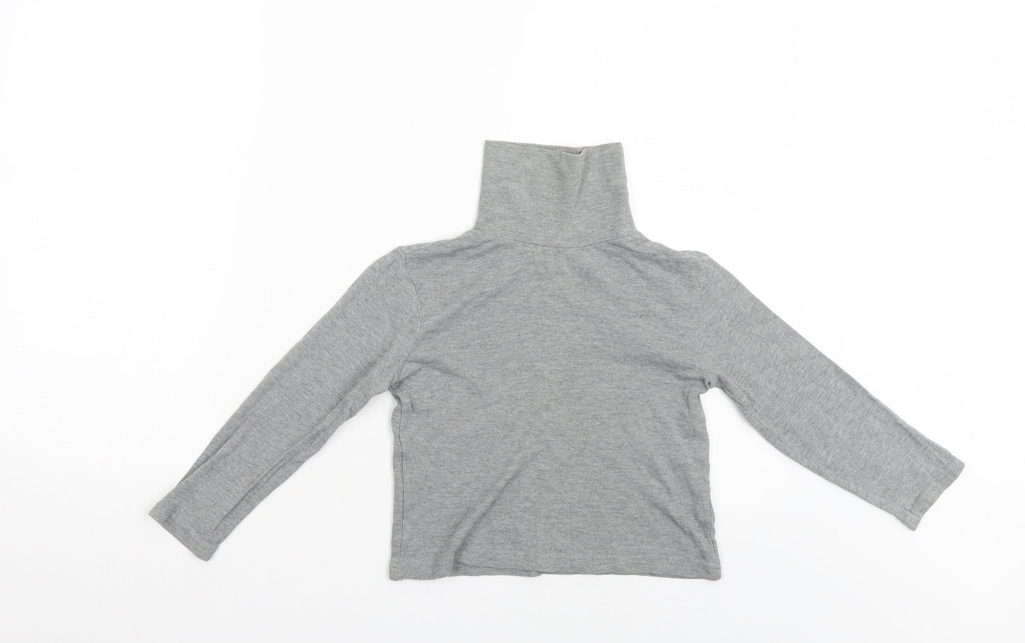 Preworn Girls Grey   Pullover Jumper Size 5-6 Years