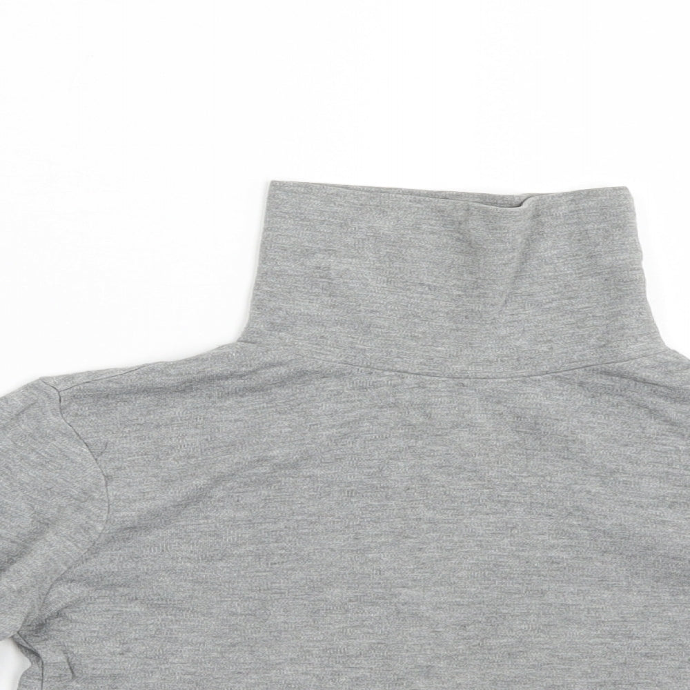 Preworn Girls Grey   Pullover Jumper Size 5-6 Years