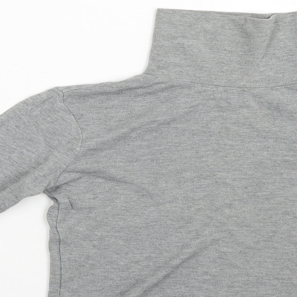 Preworn Girls Grey   Pullover Jumper Size 5-6 Years