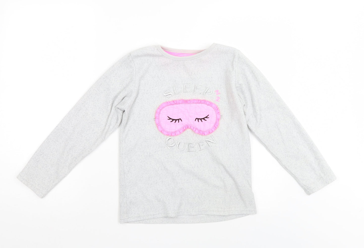 Primark Girls Grey    Pyjama Top Size 9-10 Years