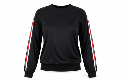Liranmel Womens Black   Henley Sweatshirt Size S