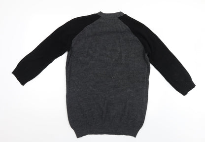 Be Jelous Womens Grey   Pullover Jumper Size L