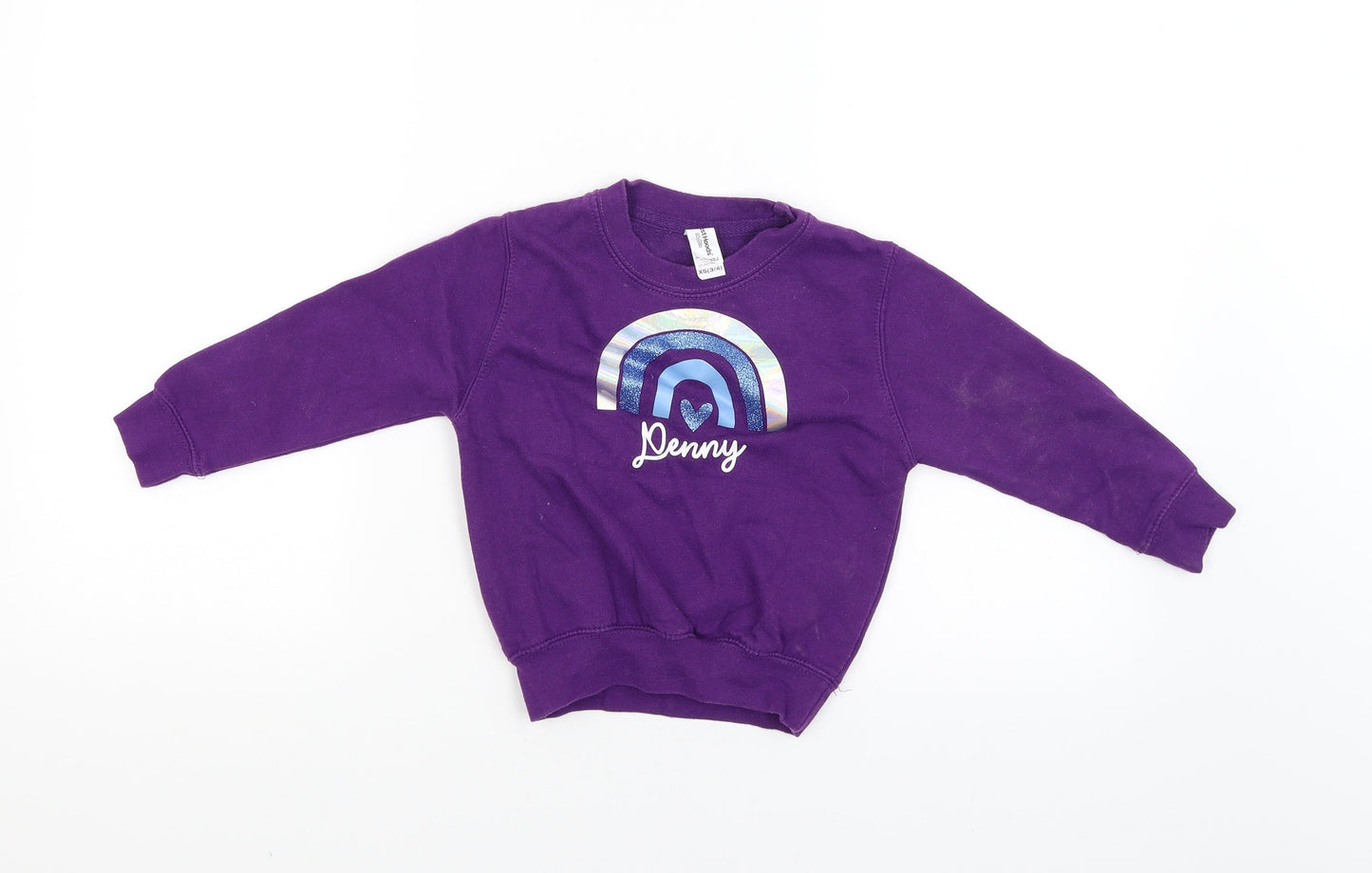 Just Hoods Girls Purple   Pullover Jumper Size XS