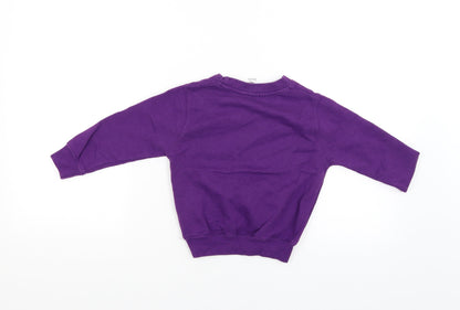 Just Hoods Girls Purple   Pullover Jumper Size XS