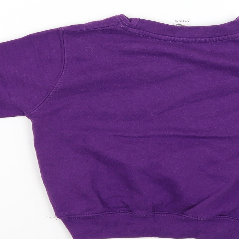 Just Hoods Girls Purple   Pullover Jumper Size XS