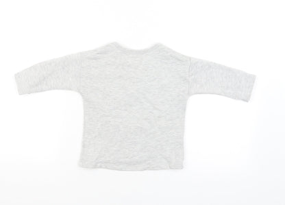 NEXT Girls Grey   Pullover Jumper Size 9-12 Months