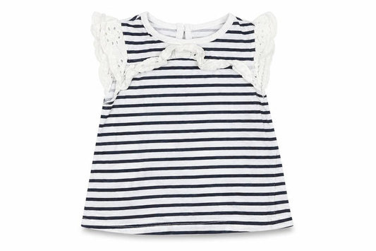 Primark Girls White Striped  A-Line  Size 6-9 Months