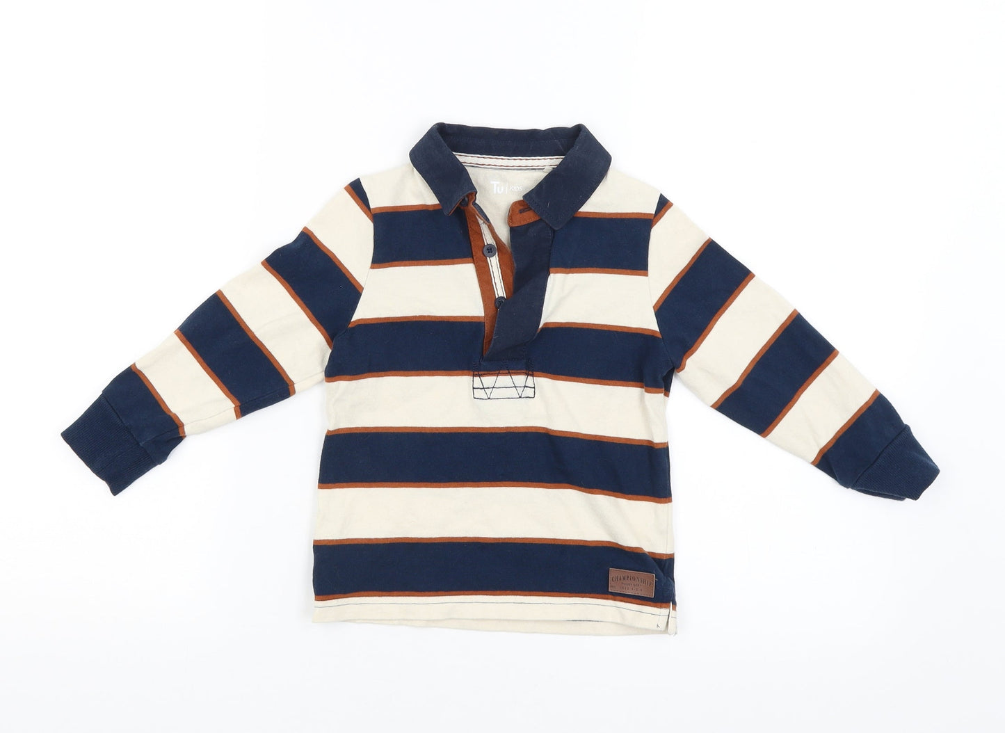 TU Womens Multicoloured Striped  Basic T-Shirt Size 4