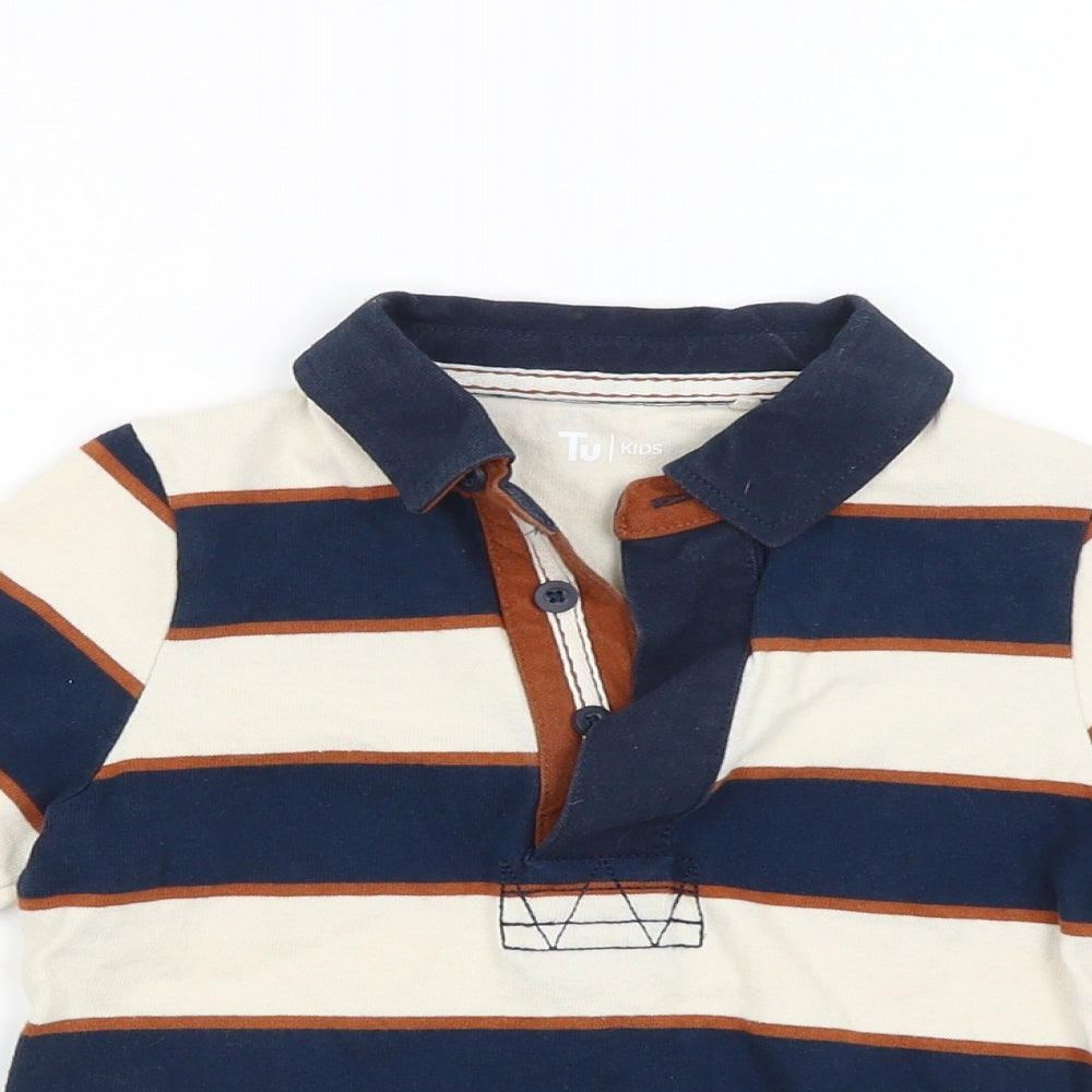 TU Womens Multicoloured Striped  Basic T-Shirt Size 4