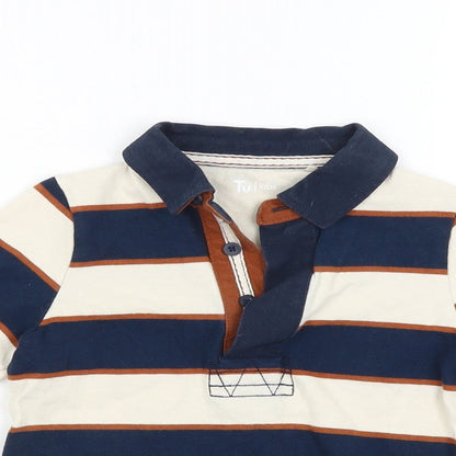 TU Womens Multicoloured Striped  Basic T-Shirt Size 4