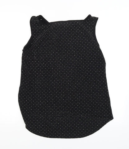 candi Womens Black   Basic Blouse Size 14