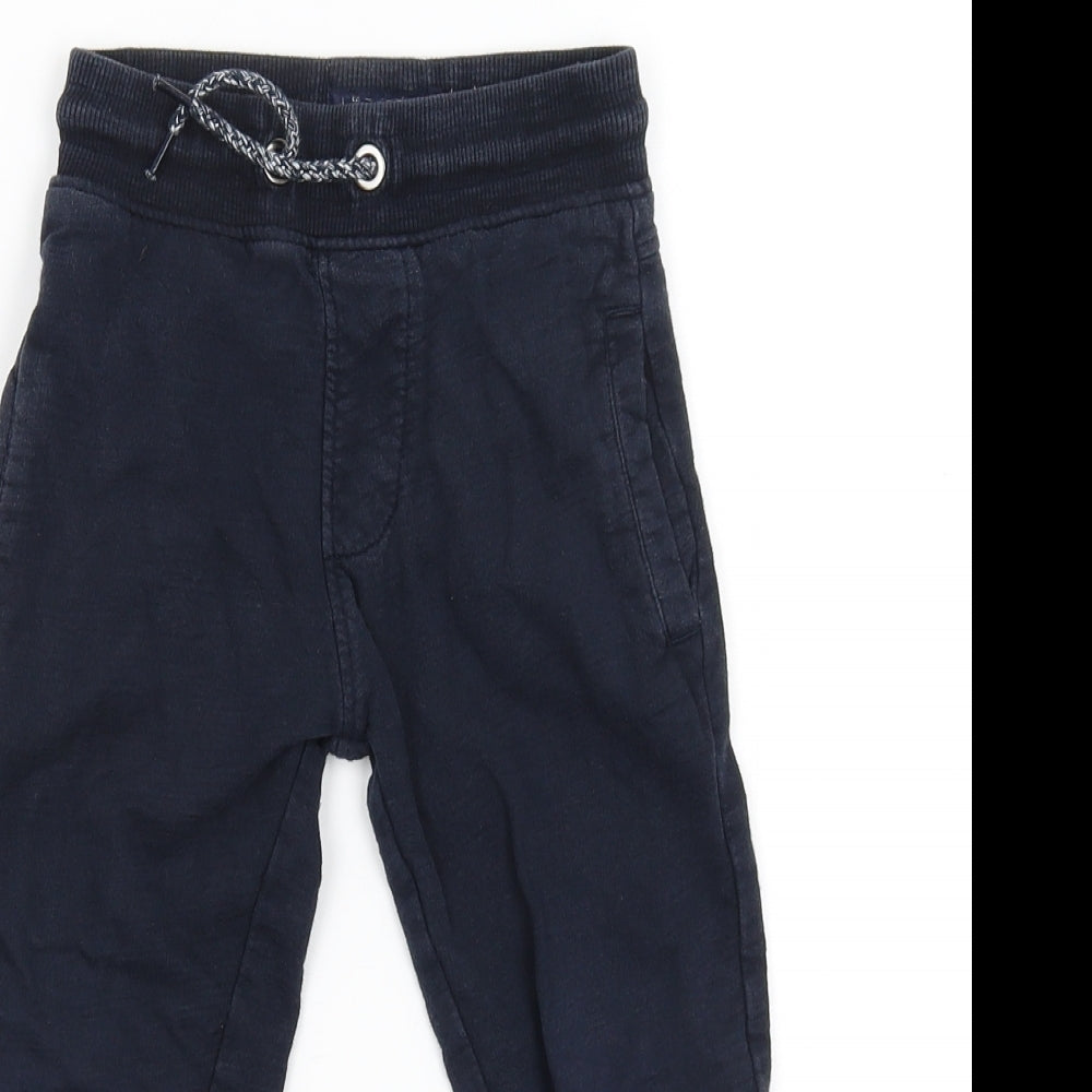 Womens UK Size 4 NEXT Regular Fit Jogger Blue Trousers