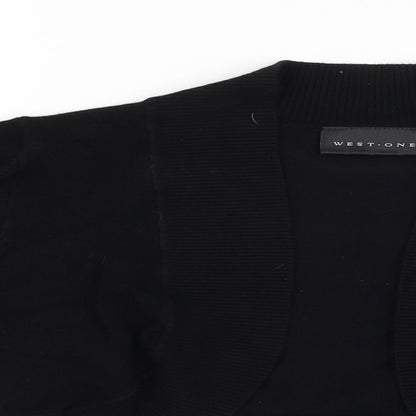 Womens UK Size 12 west one Black Cardigan Jumper