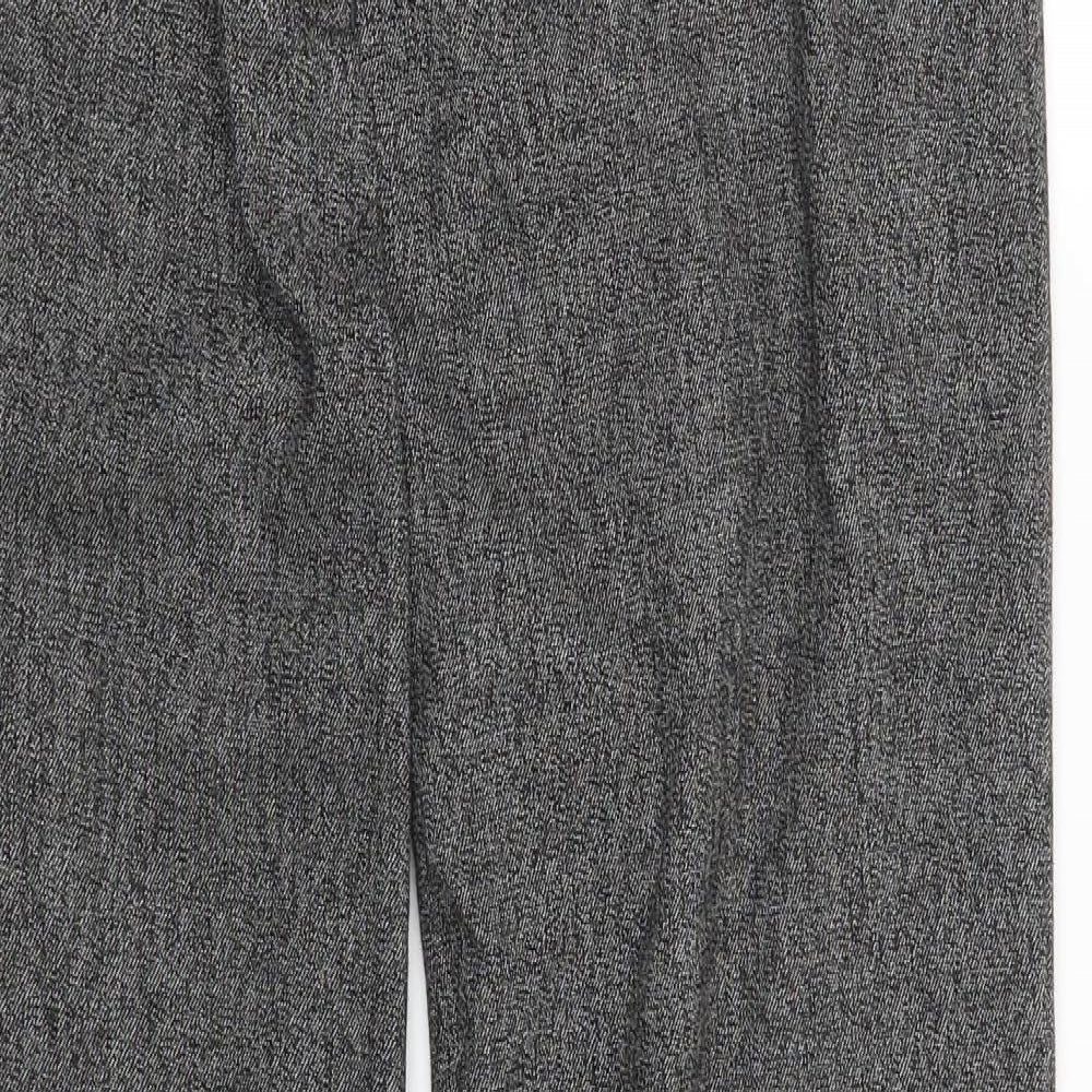 Womens UK Size 10 NEXT Regular Fit Carrot Grey Trousers