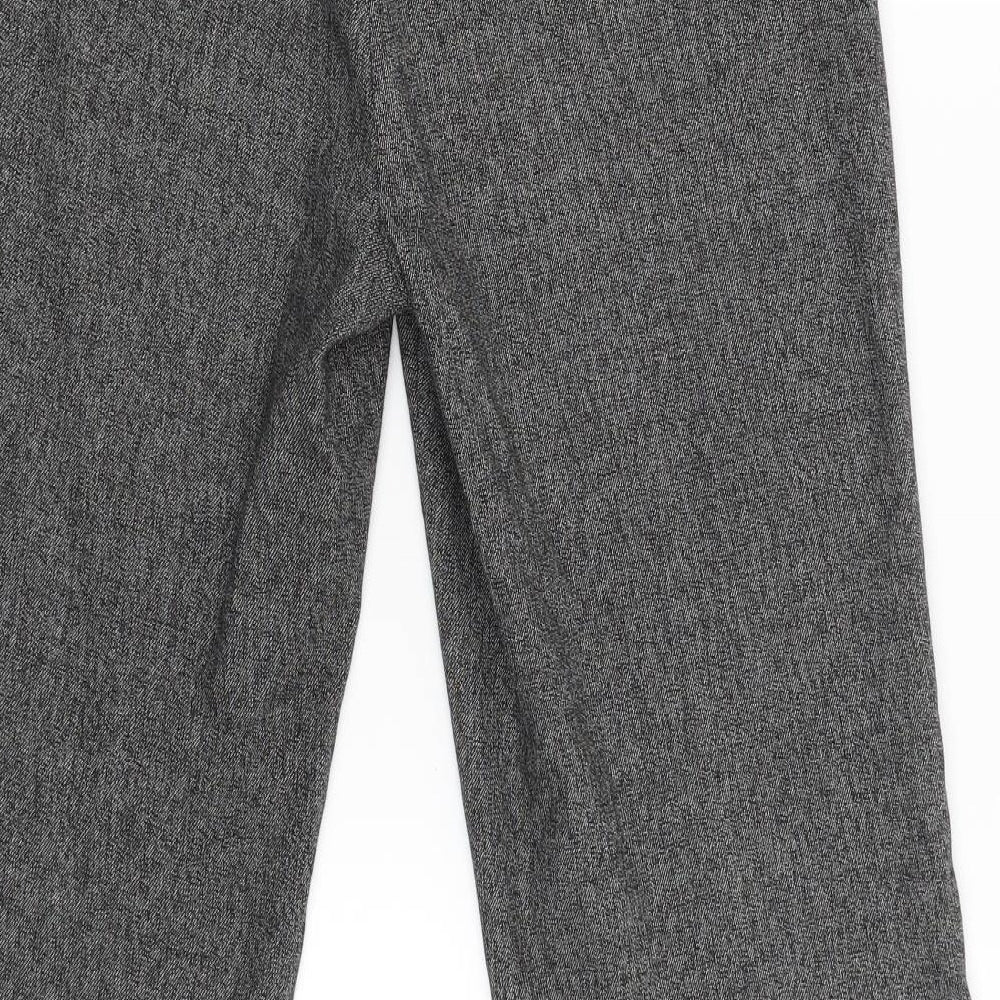 Womens UK Size 10 NEXT Regular Fit Carrot Grey Trousers