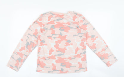 Primark Girls Pink Camouflage  Cami Pyjama Top Size 10-11 Years