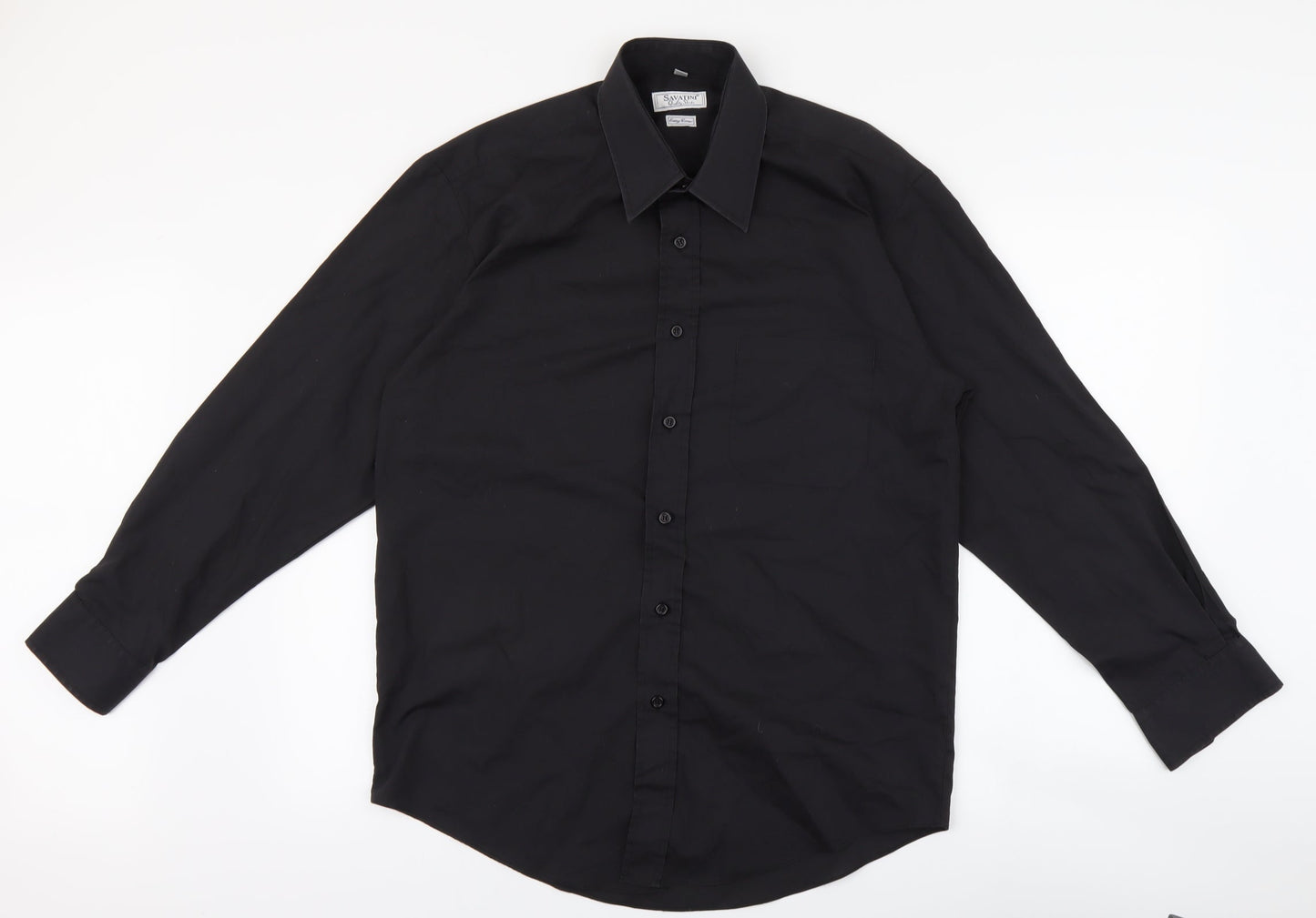SAVATINI Mens Black    T-Shirt Size 40