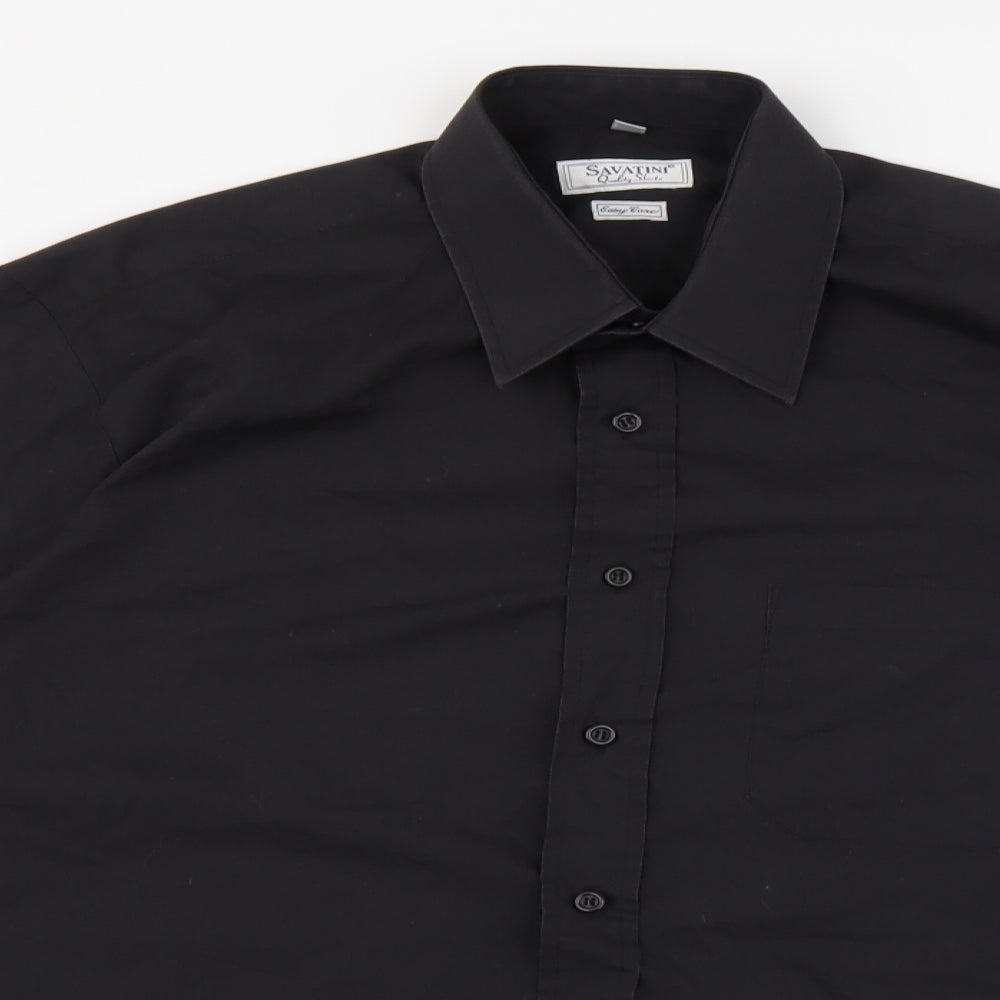 SAVATINI Mens Black    T-Shirt Size 40