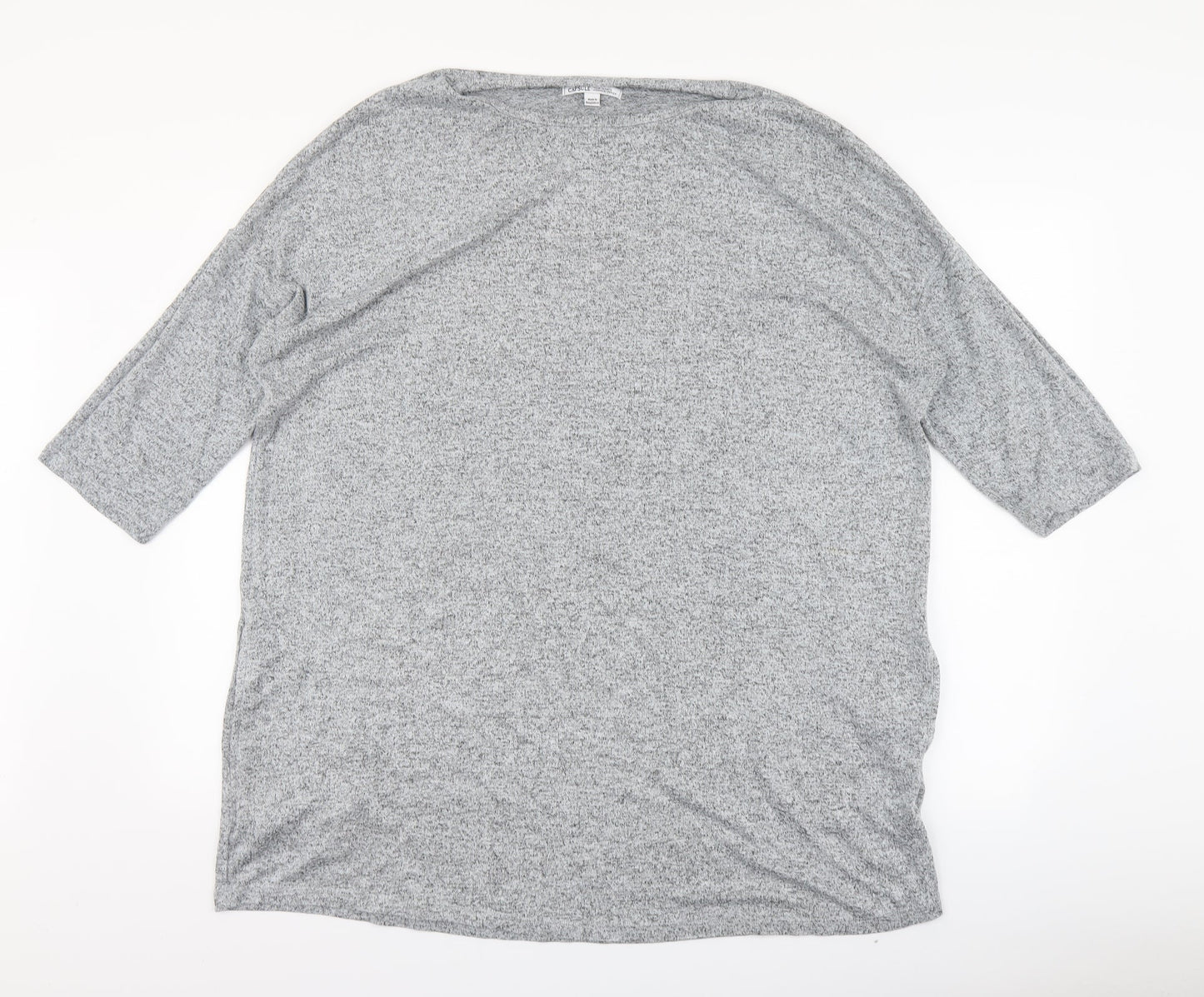 Womens UK Size 16 capsule Grey Basic Blouse