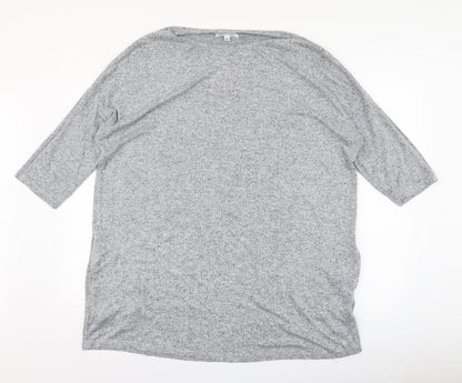 Womens UK Size 16 capsule Grey Basic Blouse