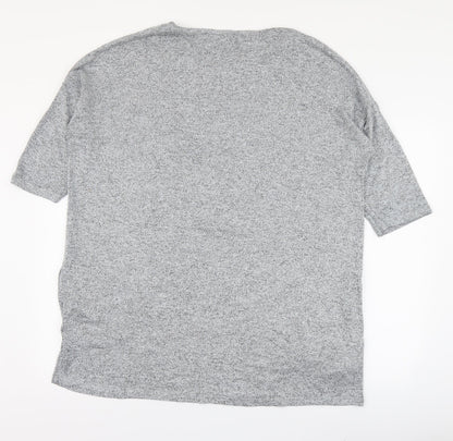 Womens UK Size 16 capsule Grey Basic Blouse