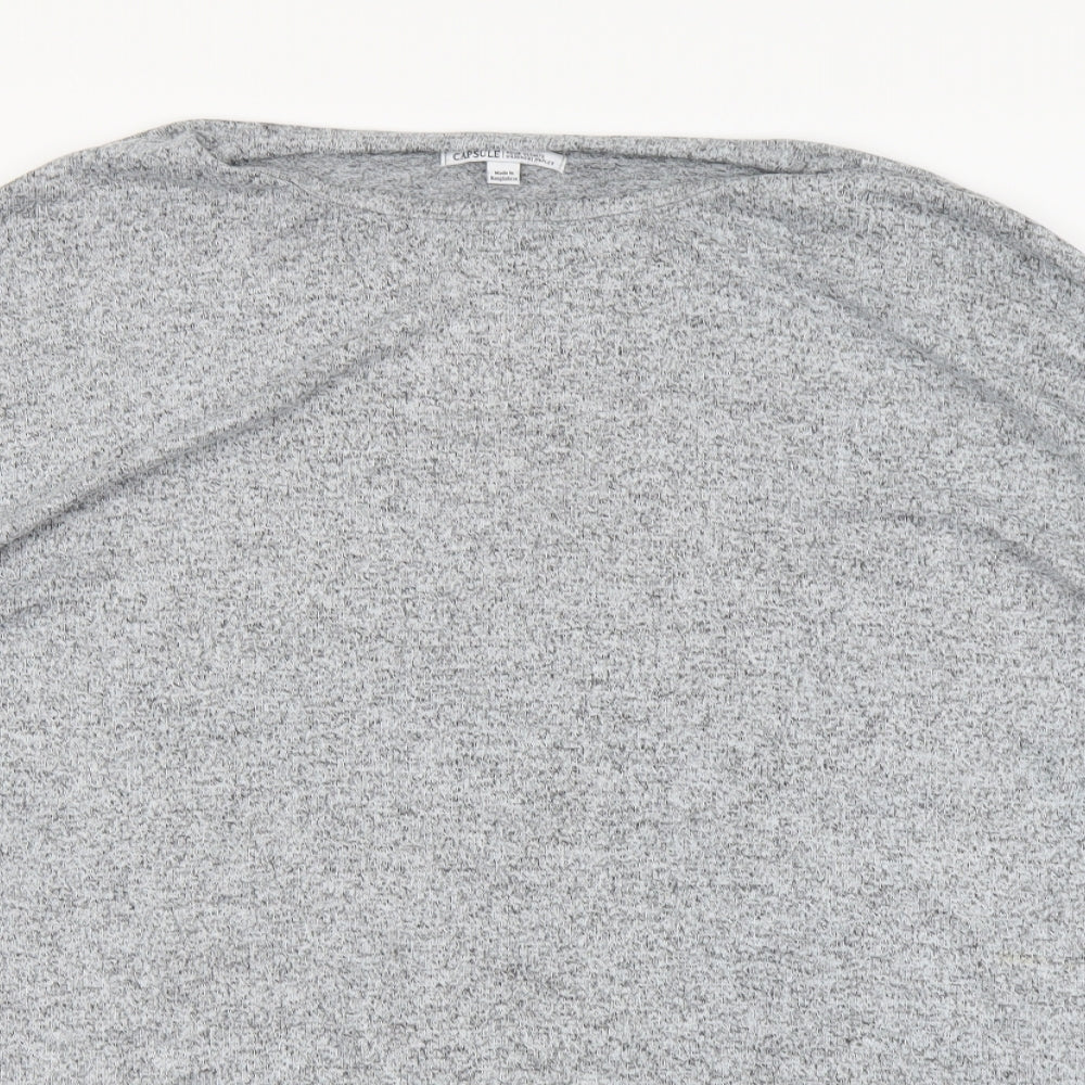 Womens UK Size 16 capsule Grey Basic Blouse