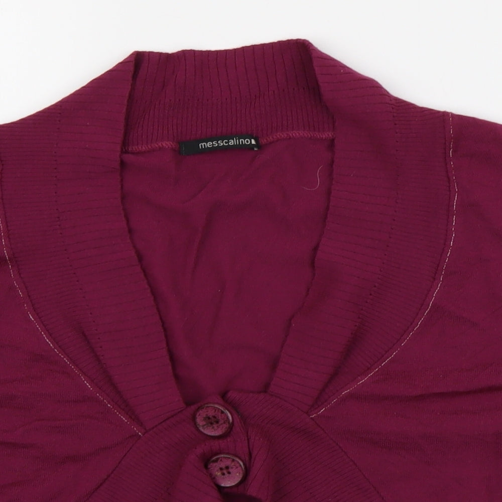 messcalino Womens Purple   Cardigan Jumper Size 10