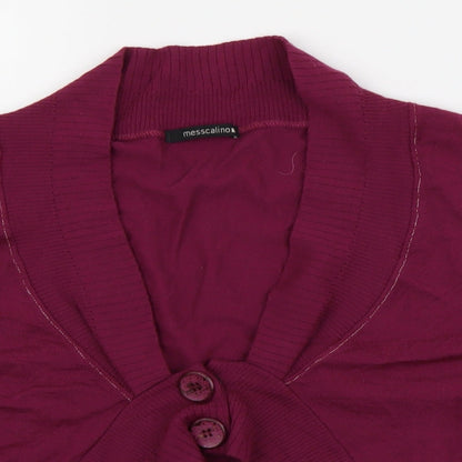 messcalino Womens Purple   Cardigan Jumper Size 10