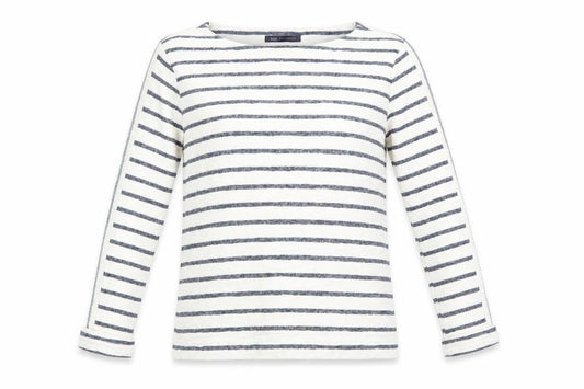 Marks & Spencer Womens White Striped  Pullover Jumper Size 10