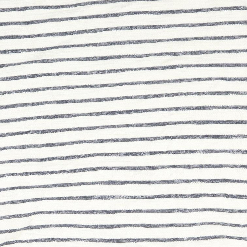 Marks & Spencer Womens White Striped  Pullover Jumper Size 10