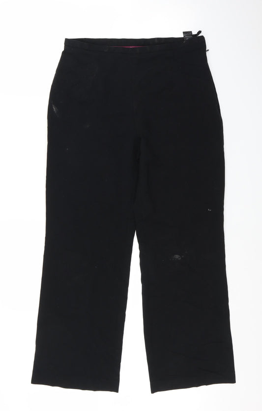 Womens UK Size 12 Marks and Spencer Regular Fit  Black Trousers