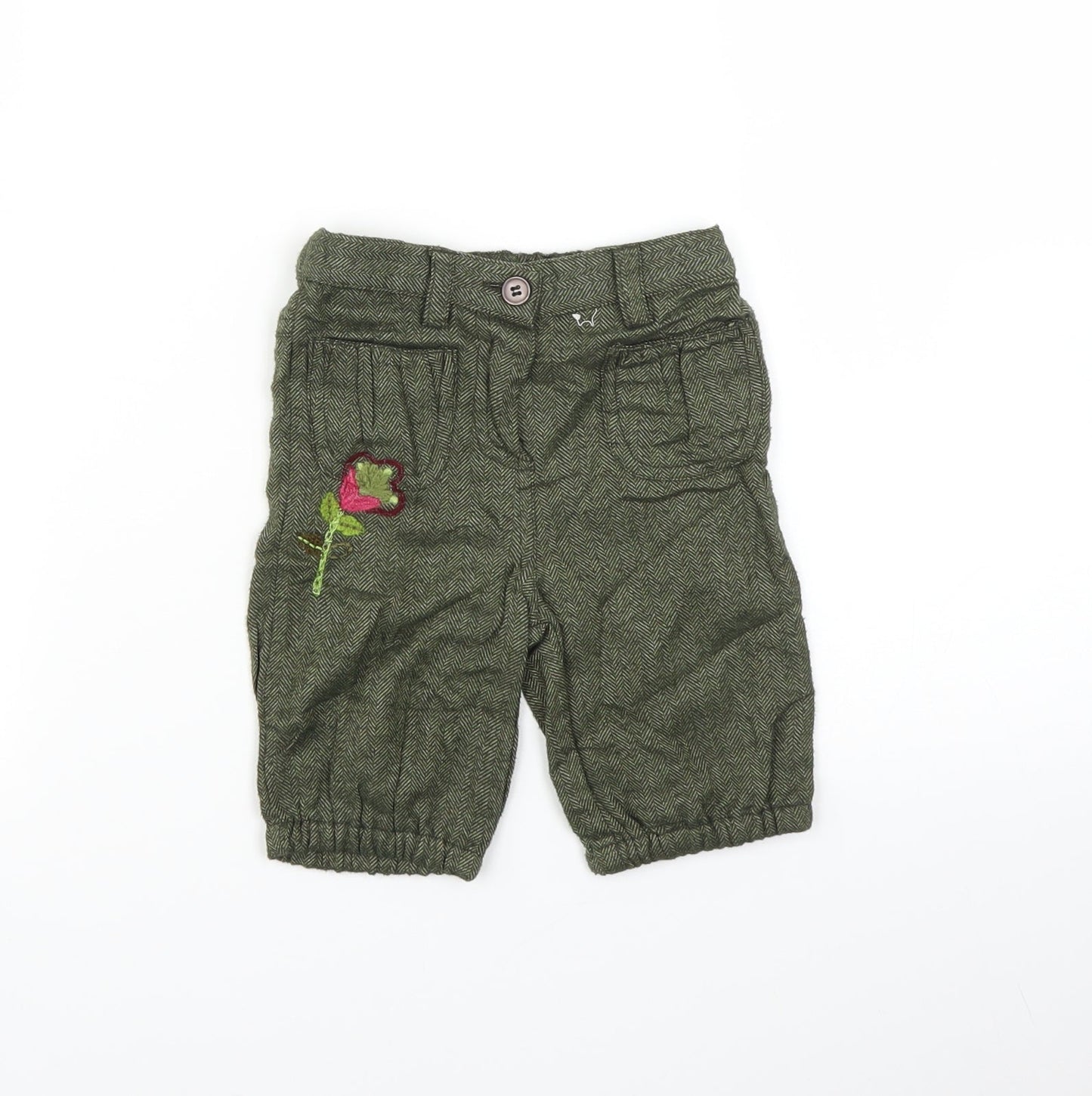 MINIMODE Baby Green   Capri Trousers Size 6-9 Months