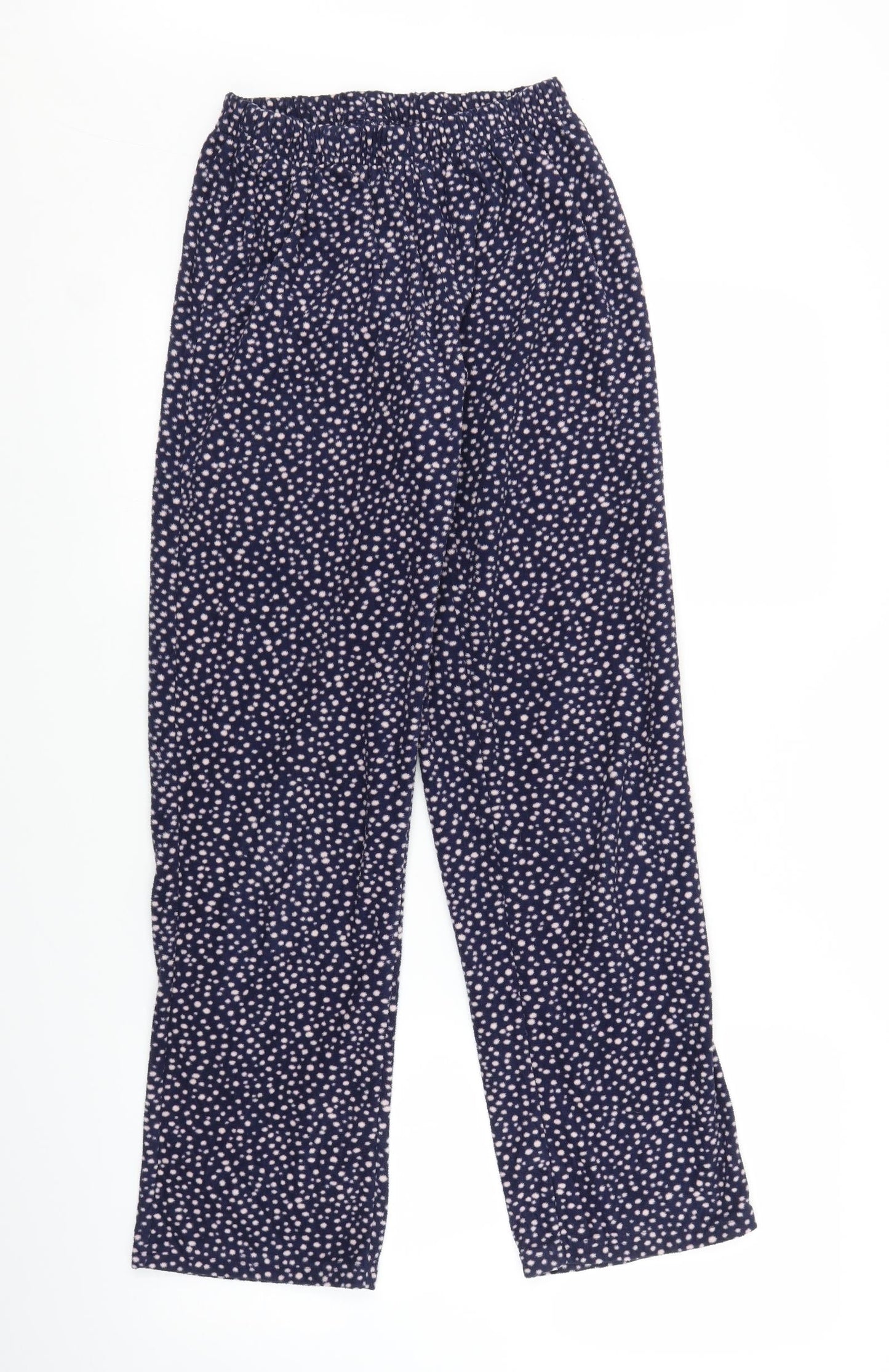 George Womens Blue Polka Dot  Sweatpants Trousers Size 8 L27 in