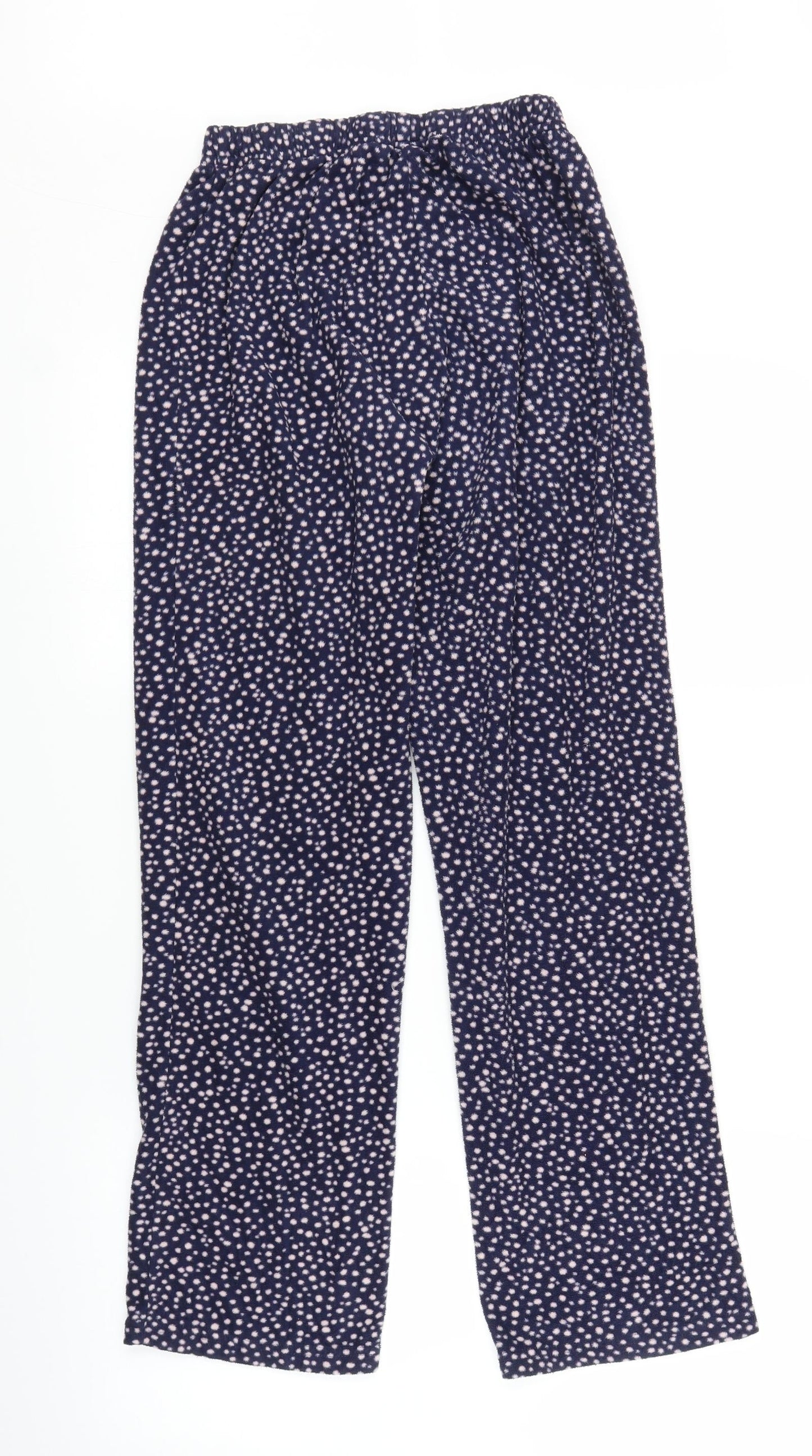 George Womens Blue Polka Dot  Sweatpants Trousers Size 8 L27 in