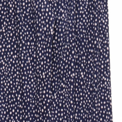 George Womens Blue Polka Dot  Sweatpants Trousers Size 8 L27 in