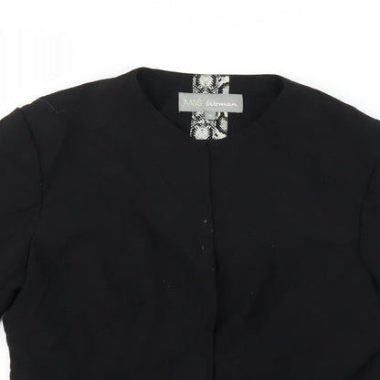 Marks and Spencer Womens Black   Jacket Blazer Size 14