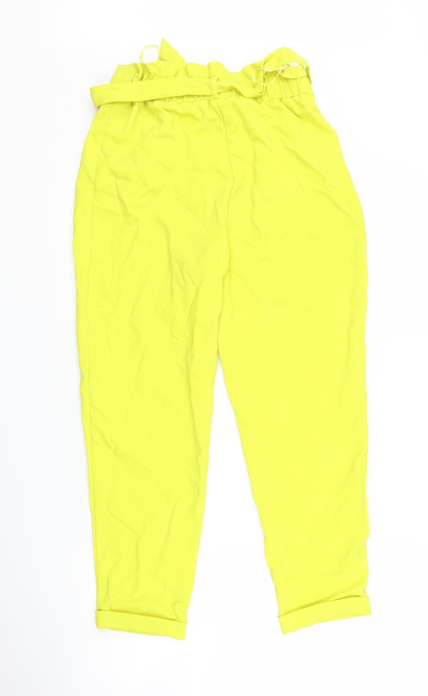 Primark Womens Yellow   Capri Trousers Size 8 L23 in