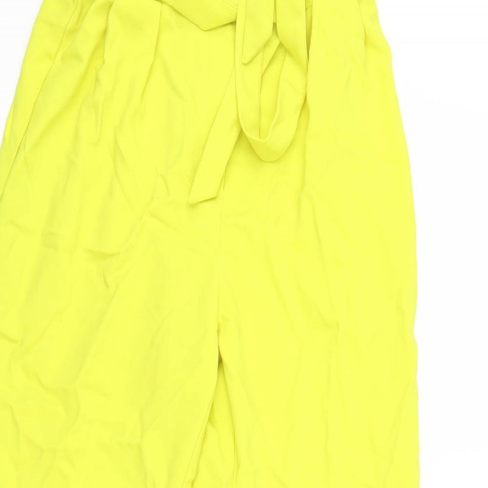 Primark Womens Yellow   Capri Trousers Size 8 L23 in
